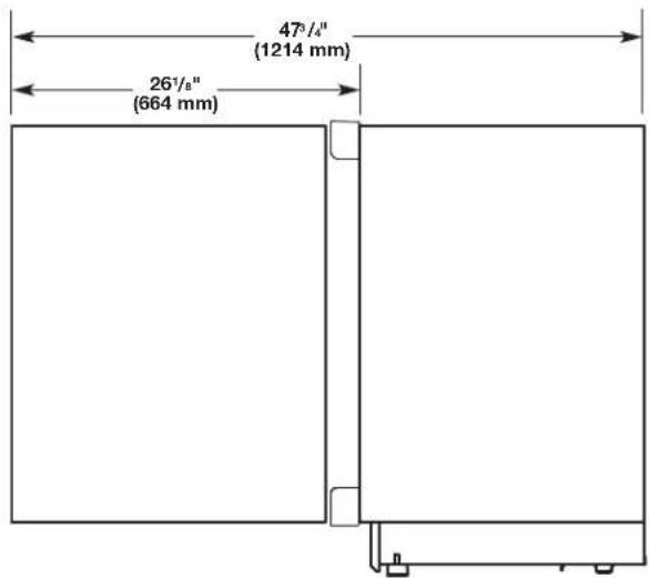 JENN-AIR JUW24FLECX - Dimensions du produit - 2