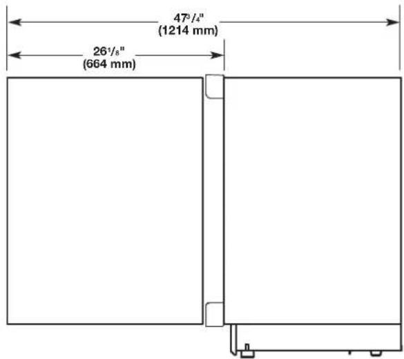 JENN-AIR JUW24FRECX - Product Dimensions - 2