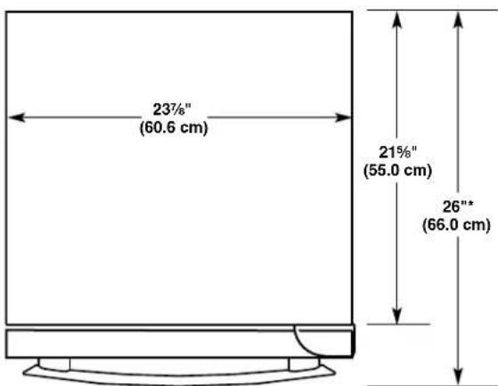 JENN-AIR JUB24FRERS - Product Dimensions - 3