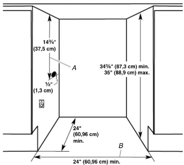 JENN-AIR JUB24FRERS - Dimensions de l'ouverture - 1