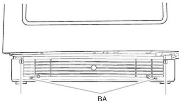 JENN-AIR JUB24FRERS - Pour enlever la grille de la base : - 1
