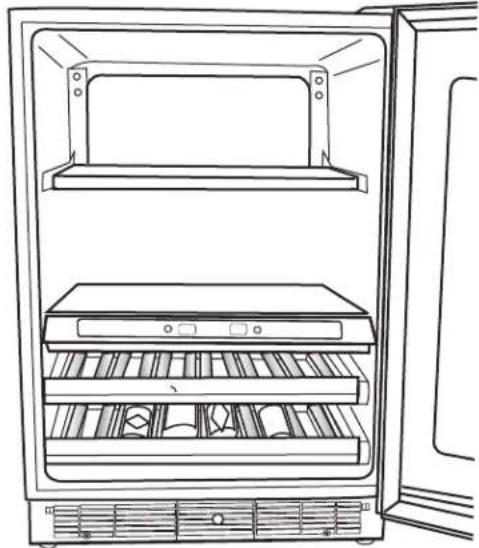 JENN-AIR JUB24FRERS - To Stock the Beverage Center: - 1