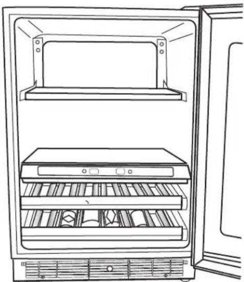 JENN-AIR JUB24FRERS - Stockage dans le réfrigérateur pour boissons - 1