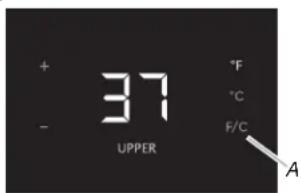 JENN-AIR JUB24FRERS - Viewing Celsius Temperatures - 1