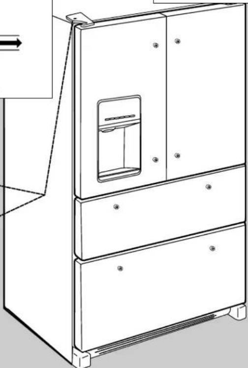 JENN-AIR JFX2897DRP - Dépose et réinstallation des portes - 7
