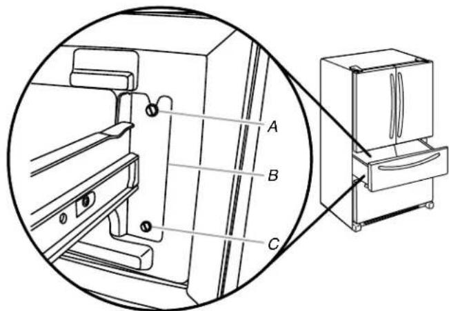 JENN-AIR JFX2897DRP - Para qitar el frente del cajon - 1