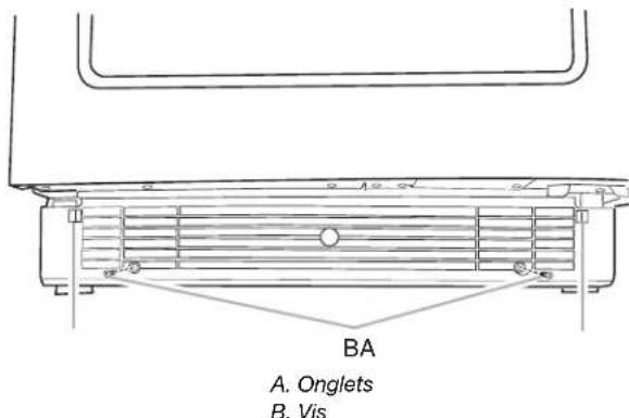 JENN-AIR JUG24FRERS - Pour enlever la grille de la base : - 1