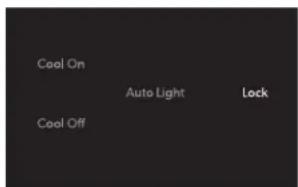 Cool On Auto Light Lock Cool Off