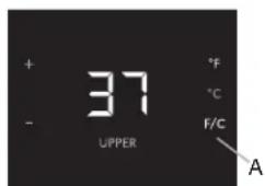 JENN-AIR JUD24FRERS - Viewing Celsius Temperatures - 1
