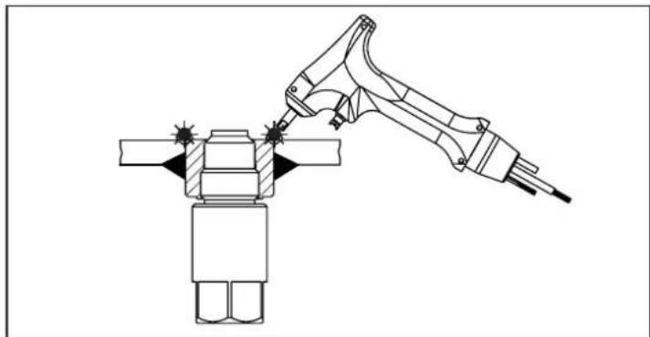 IFM E30060 - Procédure de soudage avec le bouchon à soudure - 8