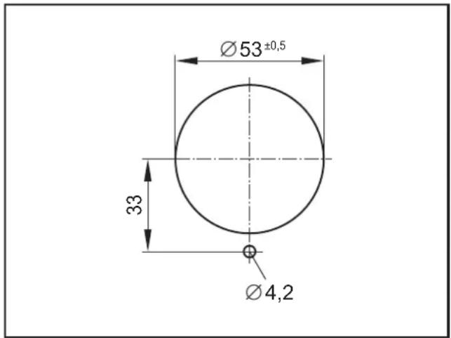 Ø53±0,5 33 Ø4,2