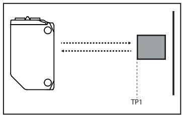 IFM O6H707 - Tastweite mit Hintergrund und Objekt einstellen - 1