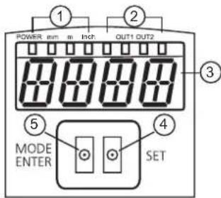 IFM O1D121 - Eléments de service et d'indication - 1