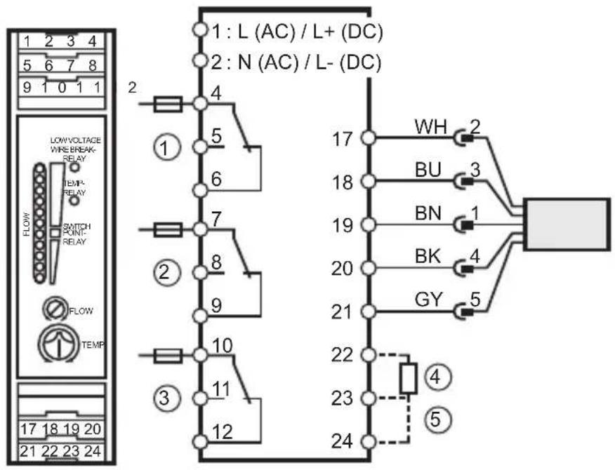 IFM SR0150 - Raccordement des bornes : - 1