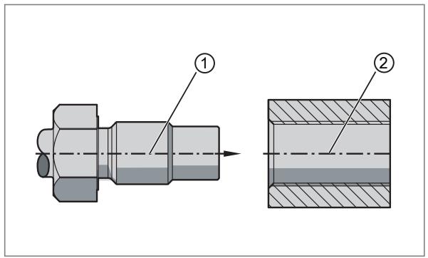 IFM M9H200 - エンドストップ付きセンサ(M9H)の取付方法 - 1