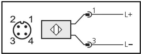 IFM OGE302 - Emetteur (OGS3xx) connecteur - 1