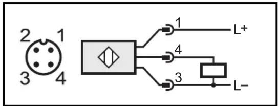 IFM OGE302 - Récepteur (OGE3xx) connecteur - 1