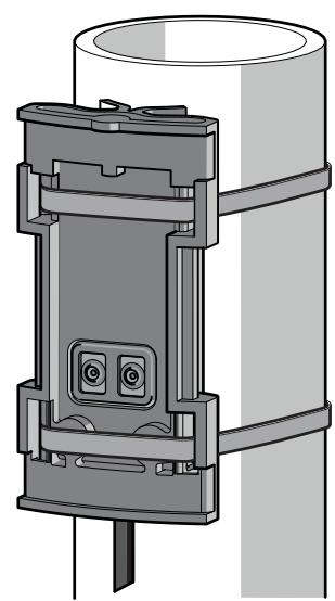 IFM KQ6001 - Installation on bypass pipes with mounting adapter - 1