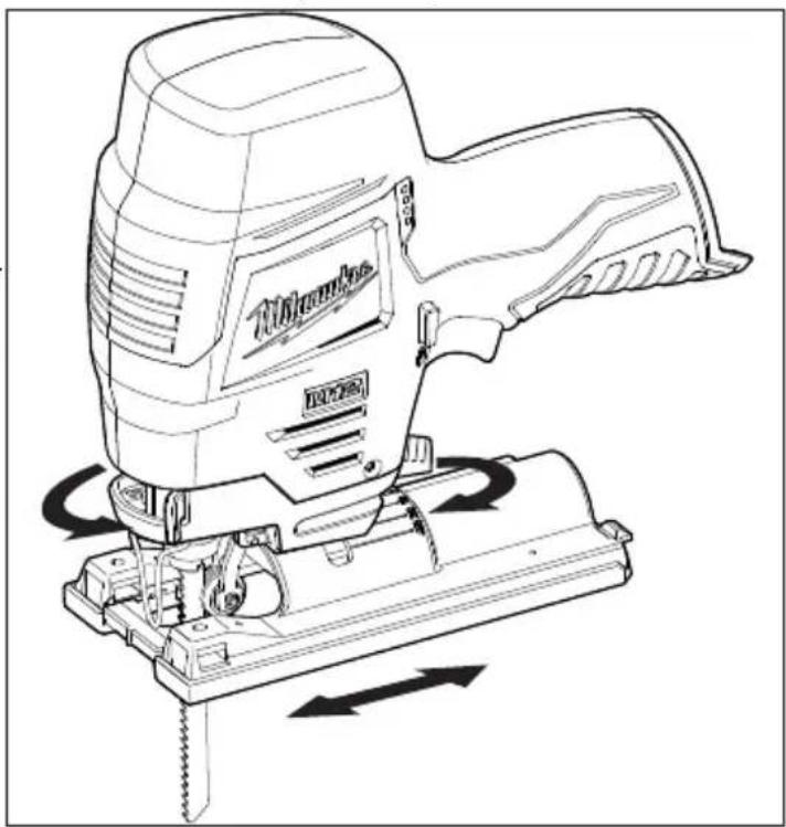 MILWAUKEE M12 244521 - Adjusting the shoe - 1