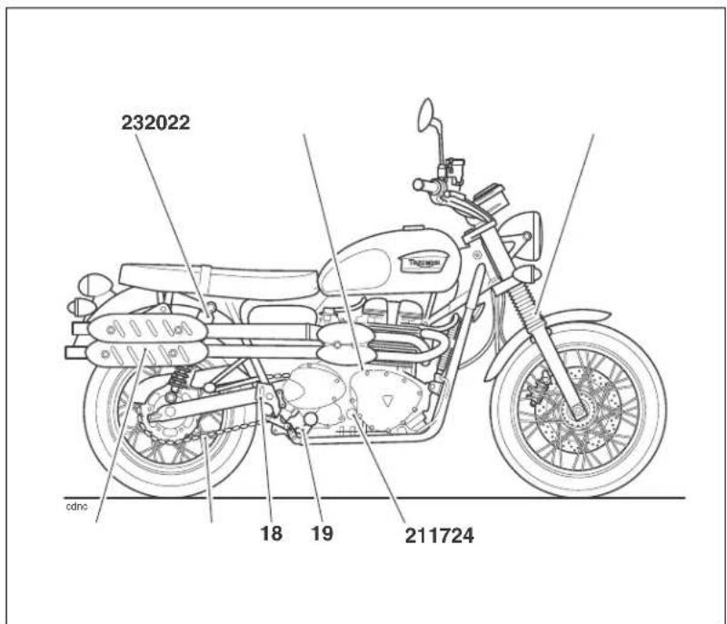 TRIUMPH Bonneville T214 (2015) - Identification des pi - 2