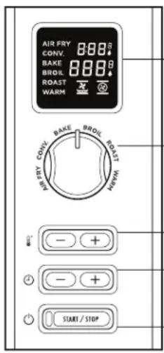 HAMILTON BEACH SureCrisp XL 31390 - Información sobre la pantalla - 1
