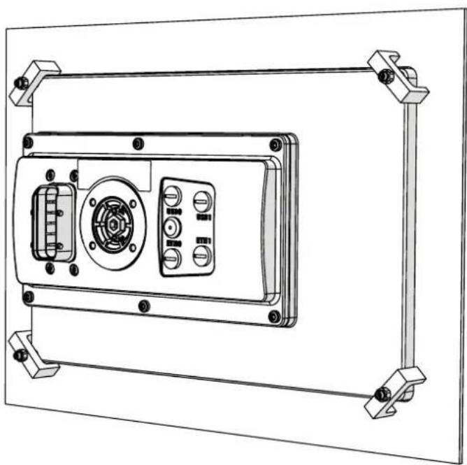 IFM CR1204 - Montage avec utilisation du kit de montage - 1