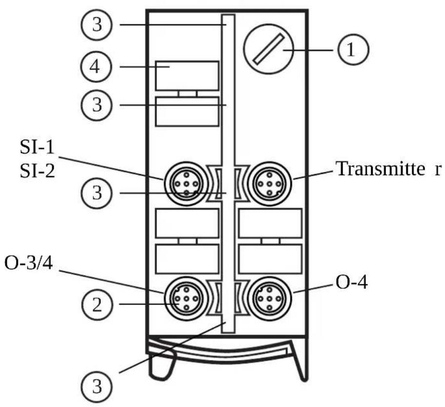 IFM AC508S - Eléments de service et d'indication - 1