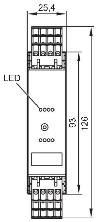 IFM AC3218 - Schéma d'encombrement - 1