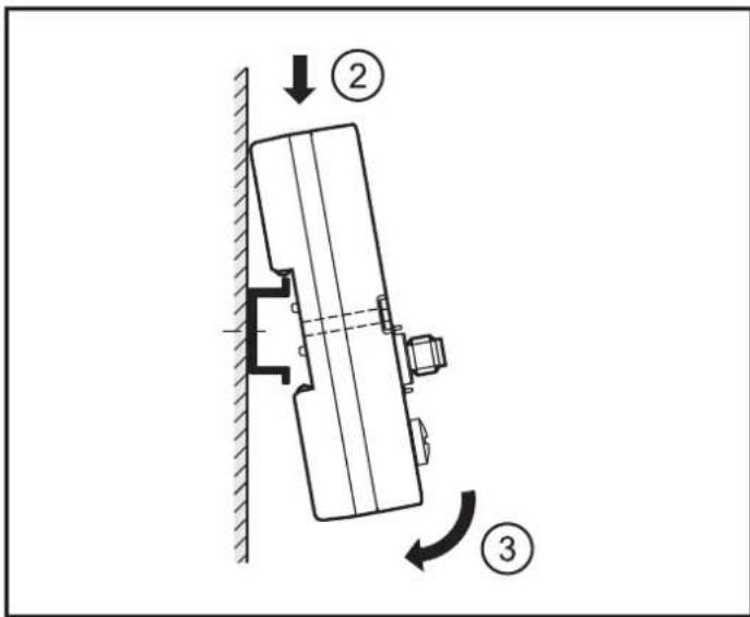 IFM DTE105 - Montage sur rail DIN - 2
