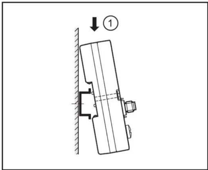 IFM DTE105 - Montage sur rail DIN - 1