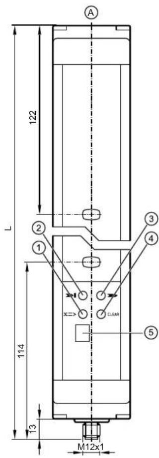 IFM OY901S - Schéma d'encombrement - 1