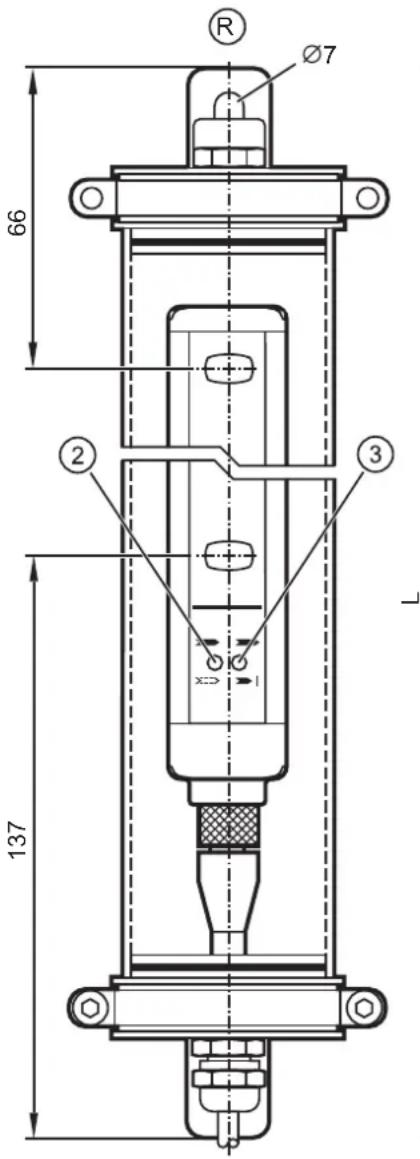 IFM OY403S - Schéma d'encombrement - 2
