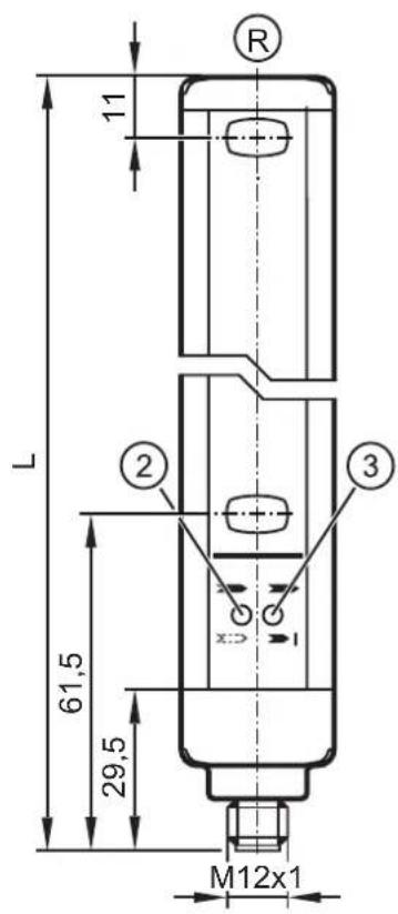 IFM OY008S - Schéma d'encombrement - 2