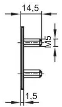 IFM OY004S - Schéma d'encombrement - 4