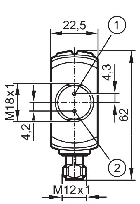 IFM OGD580 - Rysunek wymiarowy - 1