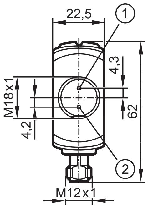 IFM OGD580 - Scale drawing - 1