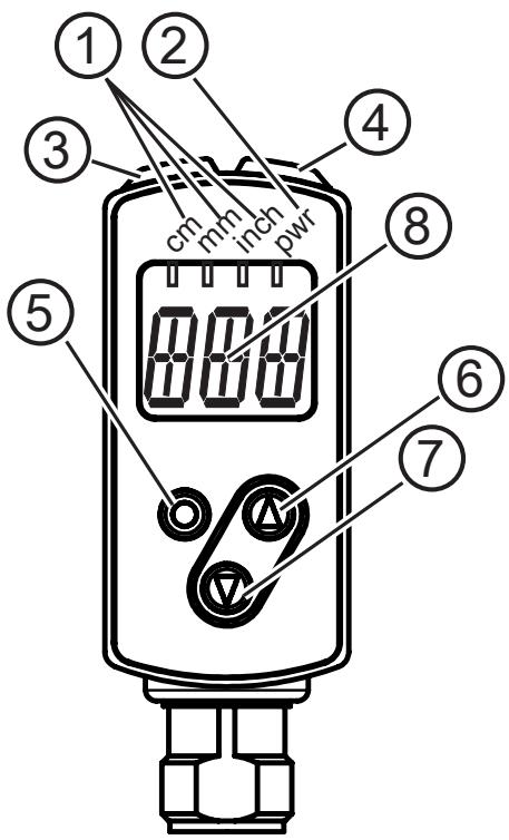 IFM OGD580 - Operating and display elements - 1