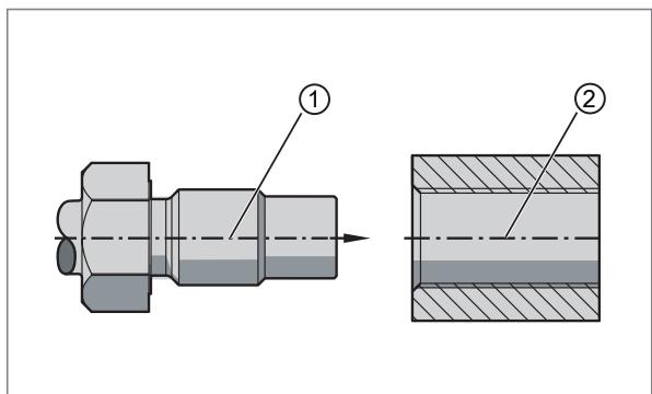 IFM M9H215 - Einbau von Geräten mit Anschlag (M9H) - 1