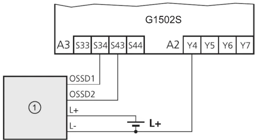 IFM G1502S - Raccordement - 2