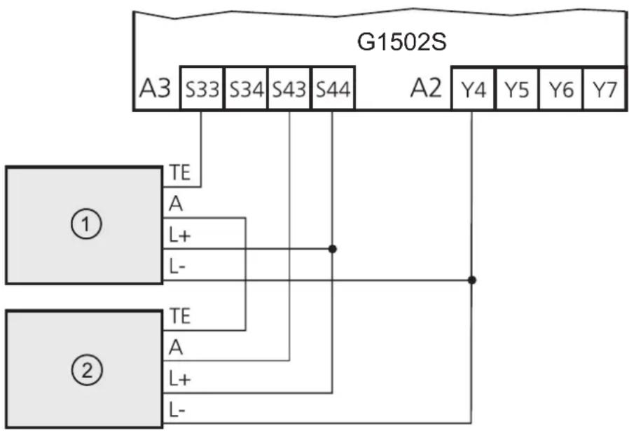 IFM G1502S - Raccordement - 2