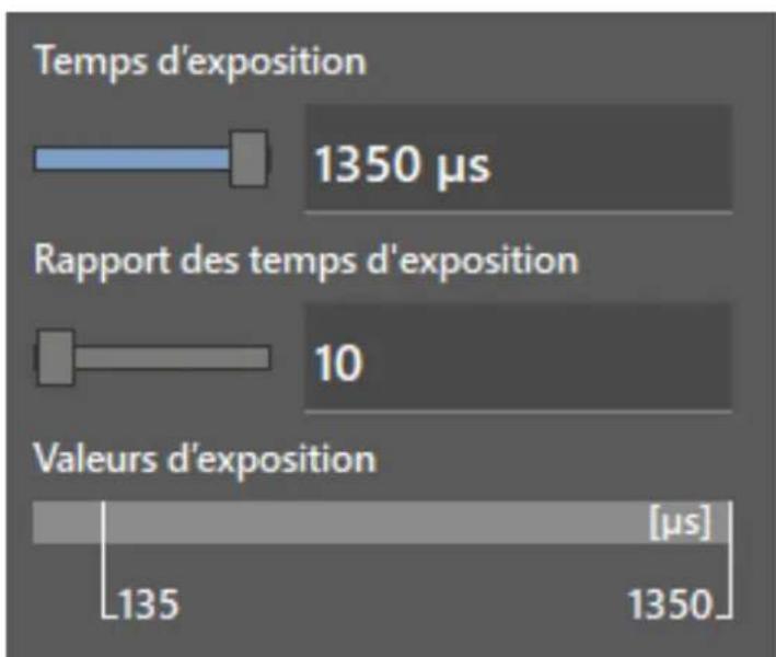 IFM O3X100 - Régler le temps d'exposition - 2
