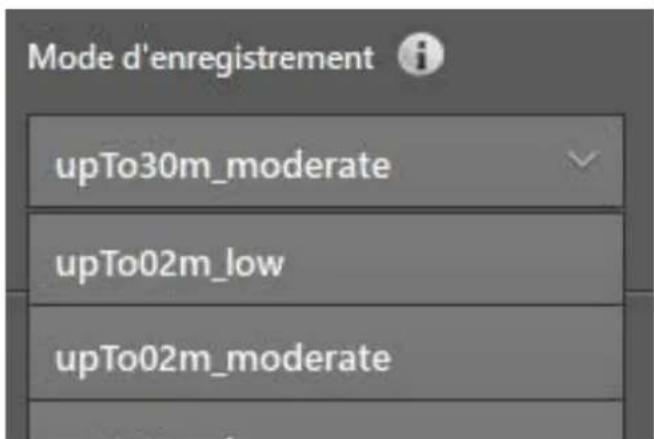 IFM O3X100 - Régler le mode d'enregistrement - 1