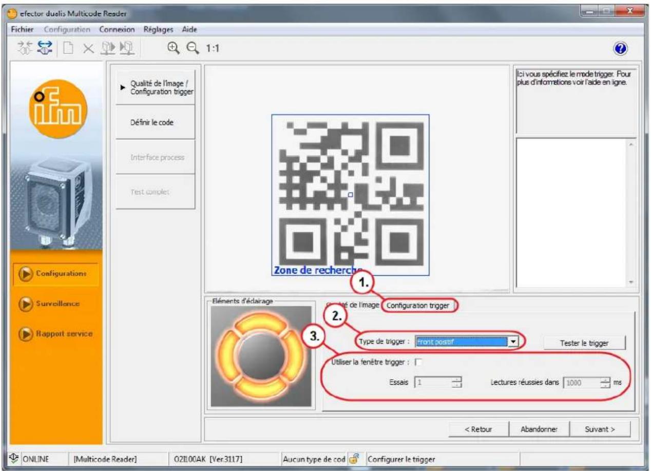 IFM O2I300 - Configuration du trigger - 1