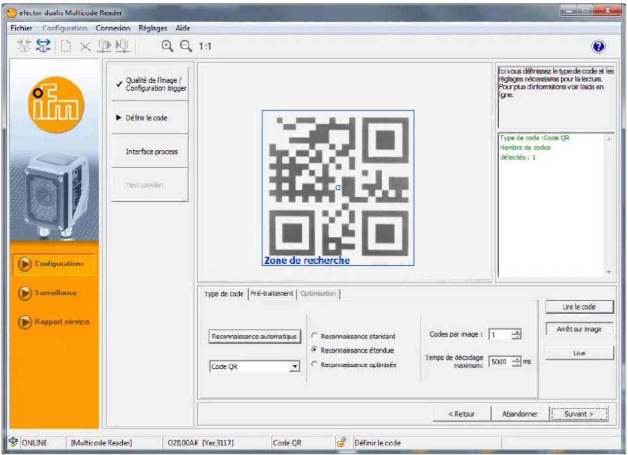 IFM O2I301 - Définir le code - 1