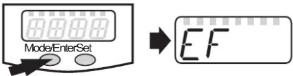IFM SD5100 - Changement du niveau de menu 1 au niveau de menu 2 : - 1
