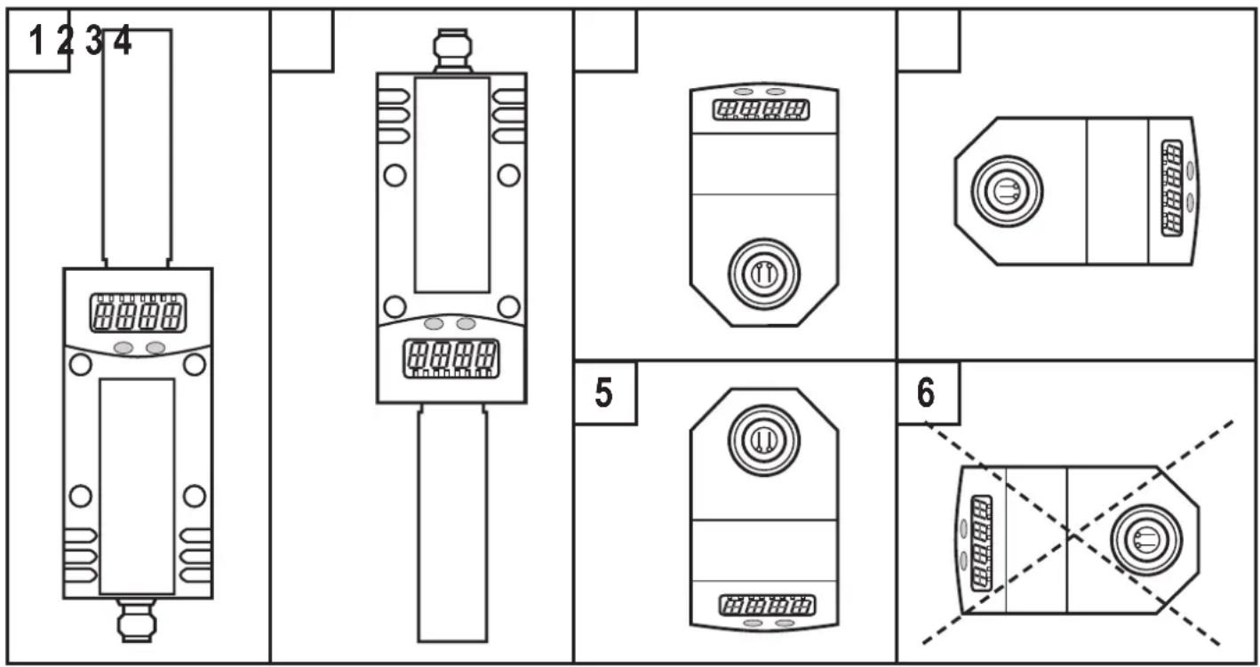 IFM SD8100 - Position de montage - 1