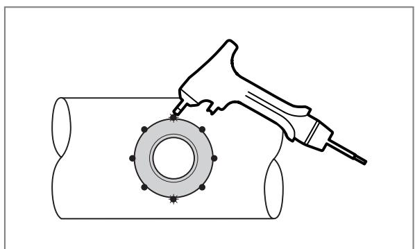 IFM TD2293 - Behegeszthető adapter / hegeszthető védőcső használata - 1