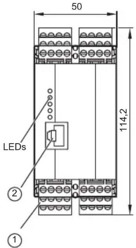 IFM VSE101 - Schéma d'encombrement - 1