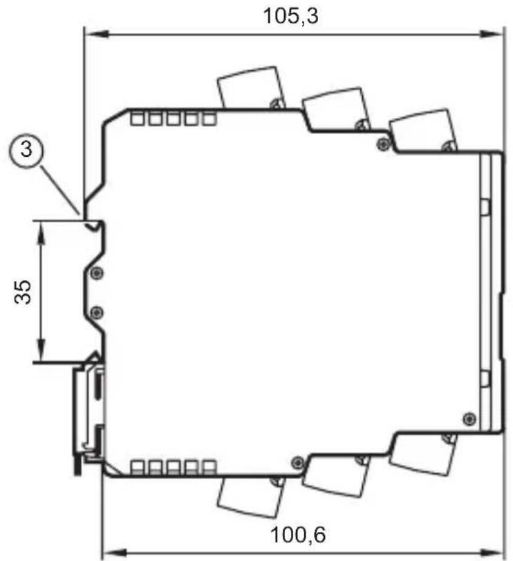 IFM VSE101 - Schéma d'encombrement - 2