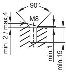 IFM VSA005 - Fixing a sensor with a 90° cone - 1